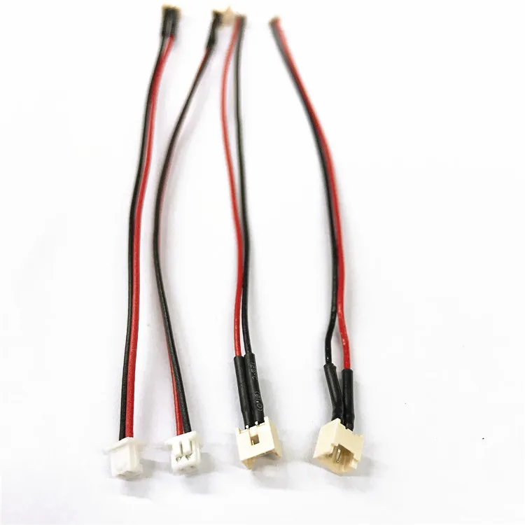 wire harness JST 1.25mm 2 pin female receptacle housing to male 1.25mm wafer plug  28AWG