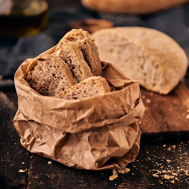 Italian frozen crusty roll with olives and extra vergin olive oil Product PARBAKED