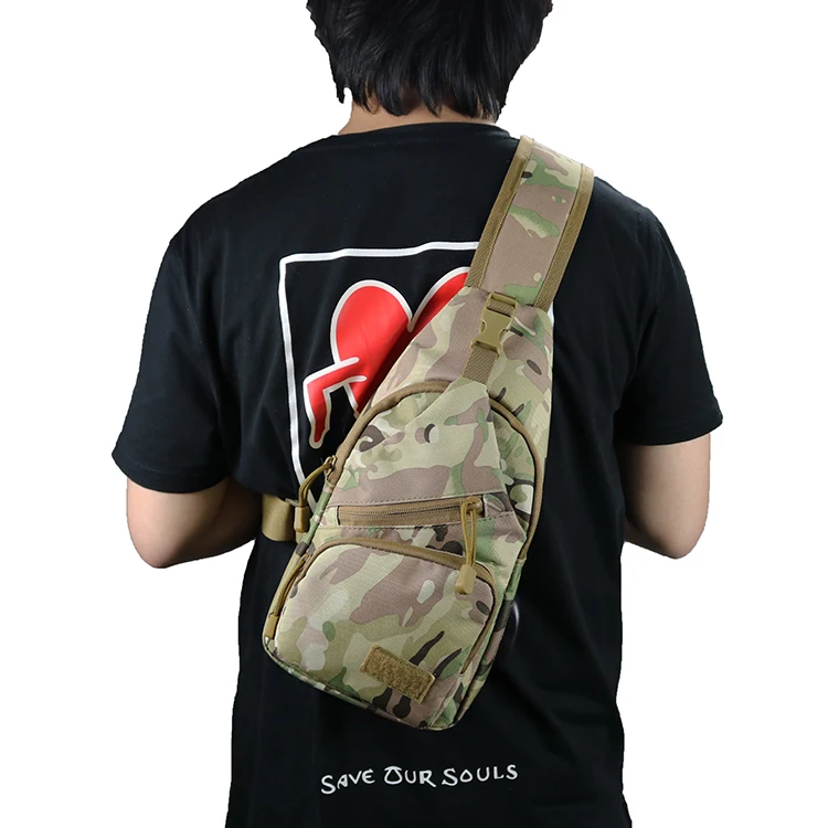 Chenhao Sling Pack Multicam Bug Out Bag EDC Daypack Molle Sling Back Pack Rucksack Tactical Sling Backpack