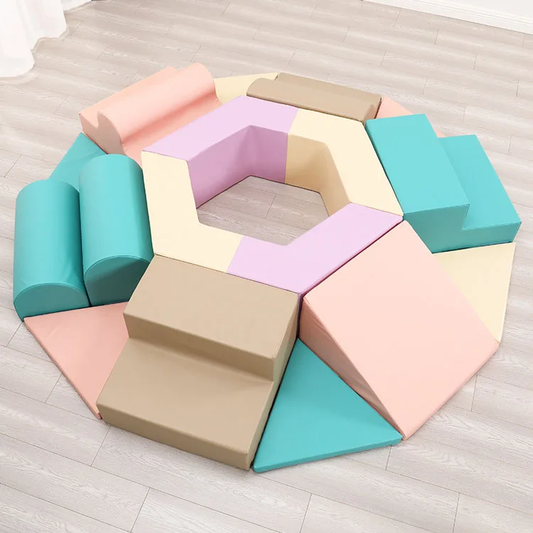 Kids Foam Blocks Toddler Climb And Crawl Activity Play Set, Lightweight Baby Climber Play Toys Indoor Soft Play Equipment