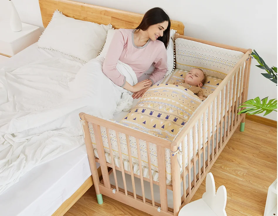 Bedroom Furniture Baby Sleep Beds, Vintage Wood Toddler Cot