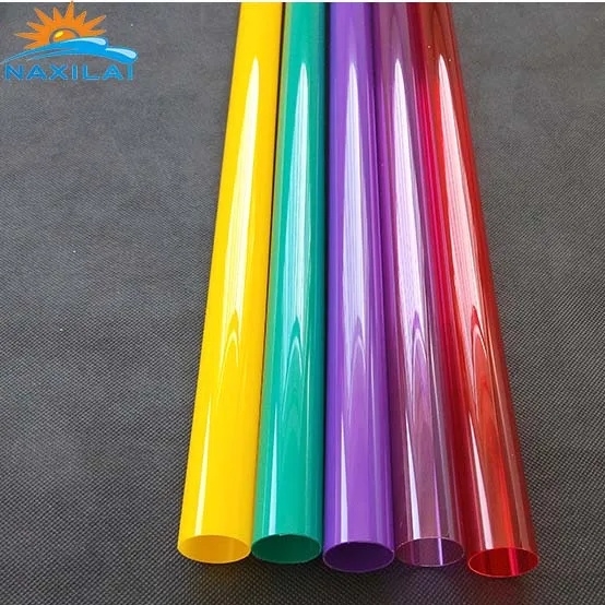 Naxilai Цветные/прозрачные поликарбонатные пробирки для od25.4mm труба из поликарбоната 1 дюймов led TV pc лампа-трубка