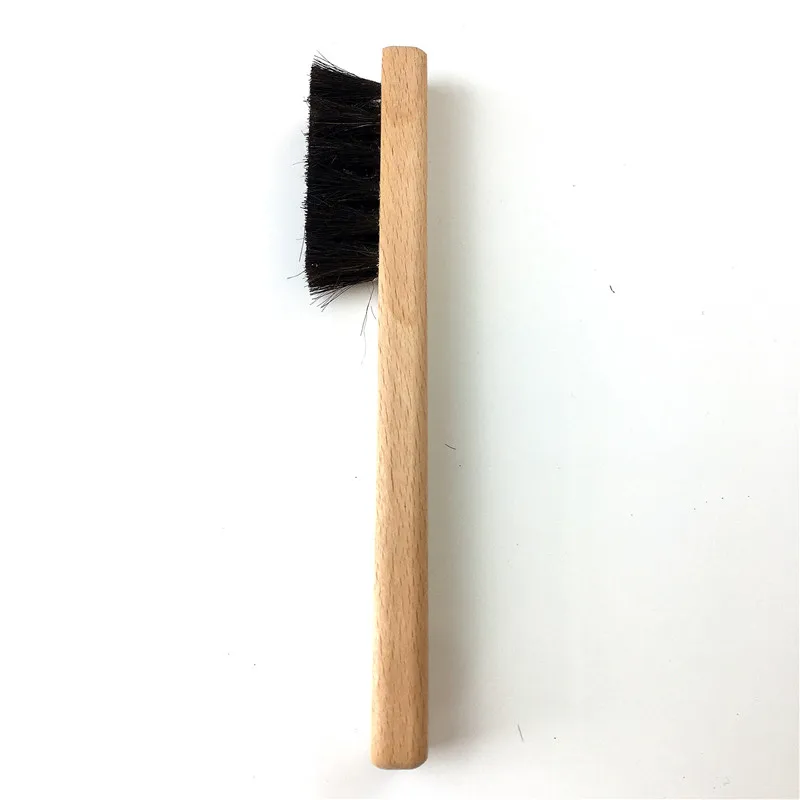 High Quality Horse Hair Beech Wooden Brush for Shoe Cloth