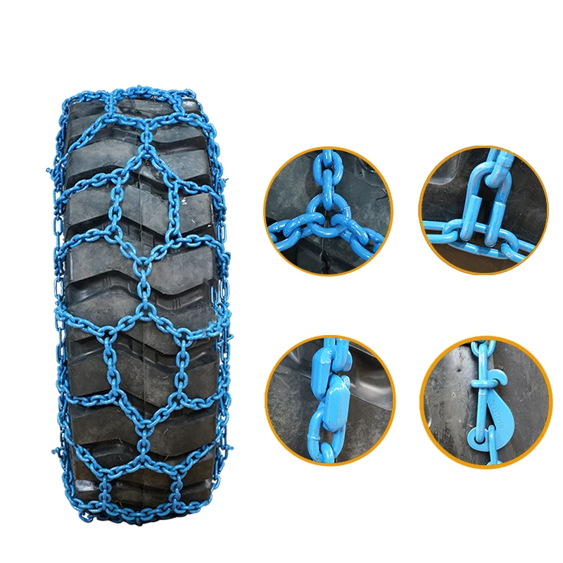 BOHU High Quality Forestry Wheel Track Chain Skidder Tire Chains  Welded Forged Wheel Loader Tire Protection Snow Chain