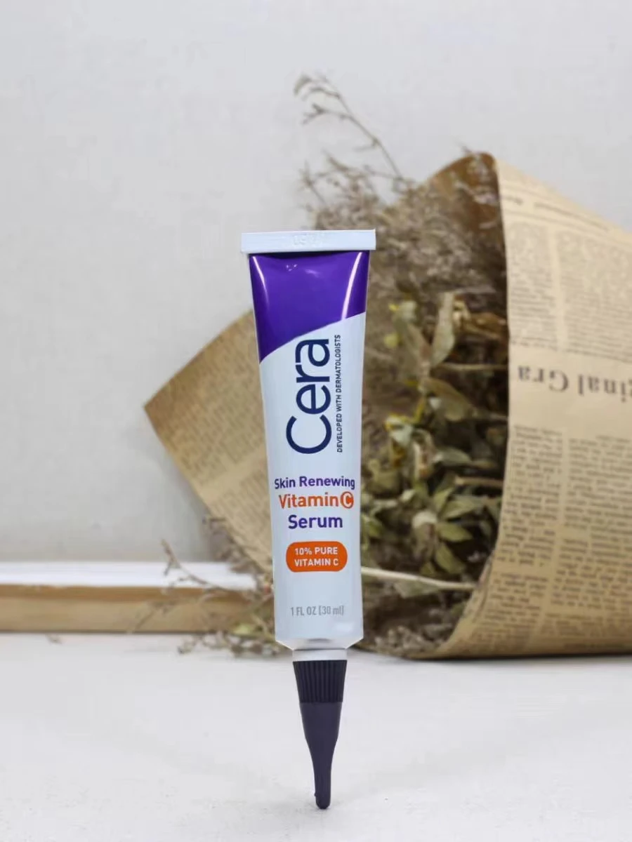 Ceravee hot sale 30ml vitamin C10% serum anti-oxidation acne whitening essence skin renewal aluminum hyaluronate tube