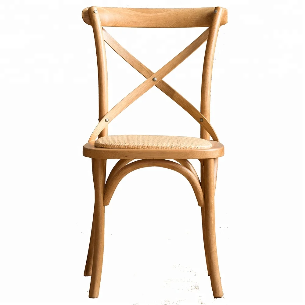 
Back Cross Dining Wooden Room Wood French Design Upholstered Furniture Antique Wholesale High Cheap Restaurant Chair 