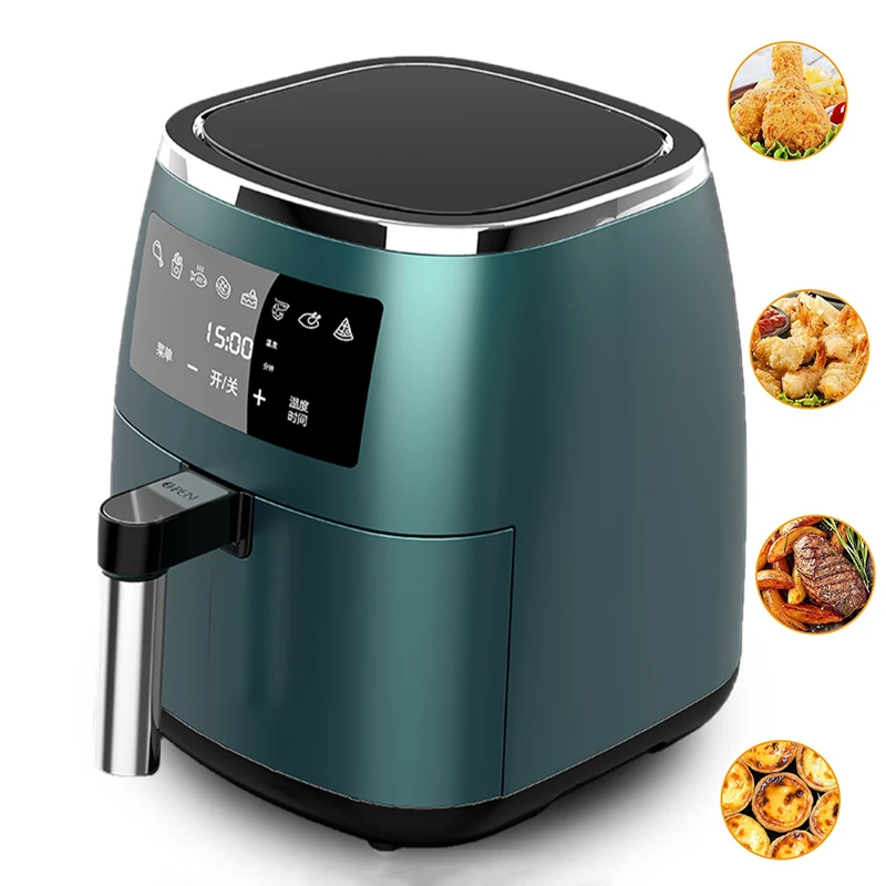 Household Electric Oil-free Digital Display Panel 4.5L Air Fryer