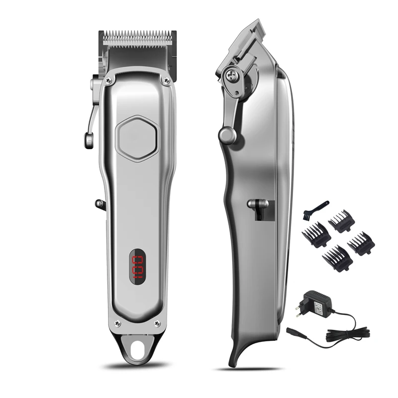 Anolife Full-metal Professional Hair Trimmer With LED Display Cordless Hair Clipper for Men Hair Cutter Machine Body Trimmer