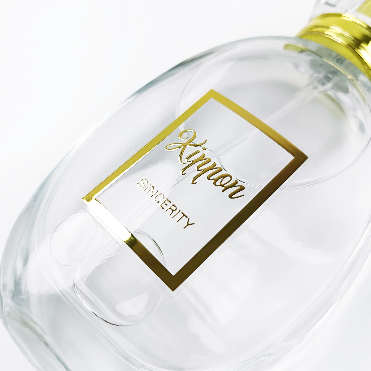 Custom Adhesive PVC Gold Foil Personalized Perfume Bottle Packaging Logo Labels,Waterproof Package Vinyl  Label Sticker Printing