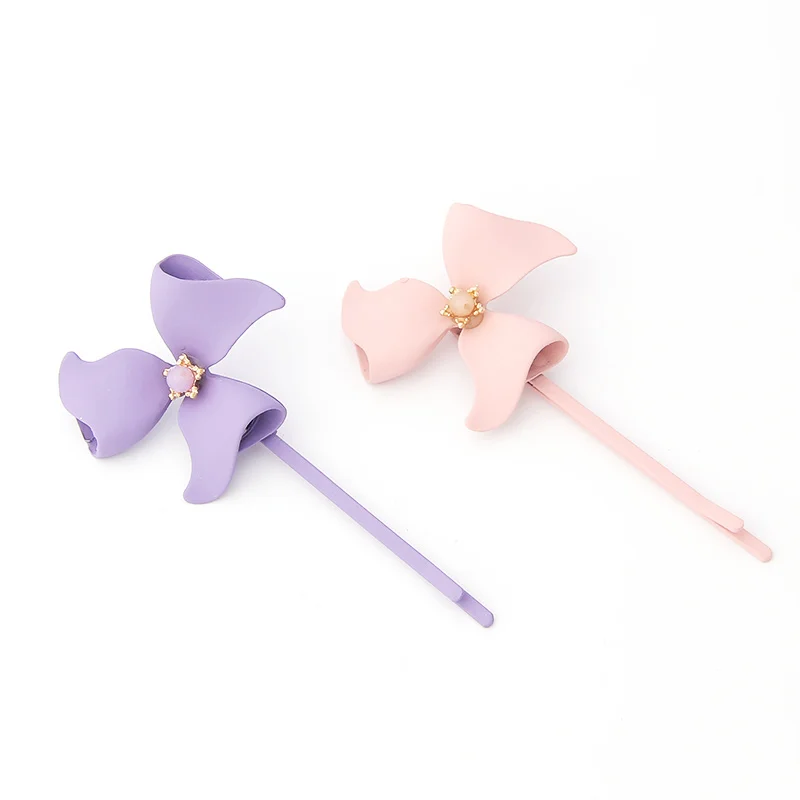 модные украшения милые волосы Pin заколка металлический цветок свет роза с резиновым покрытием Позолоченные заколки для волос