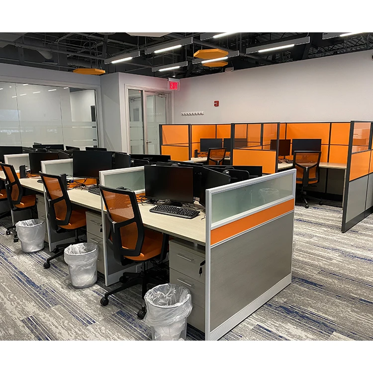 China Modern Modular Office Furniture Workstation 2, 4, 6 Seater Office Workstation Desk