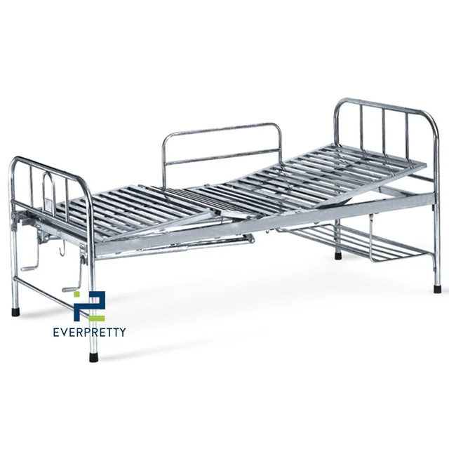 Cheap Price  Metal  Bed Hospital Folding Bed Nursing Bed