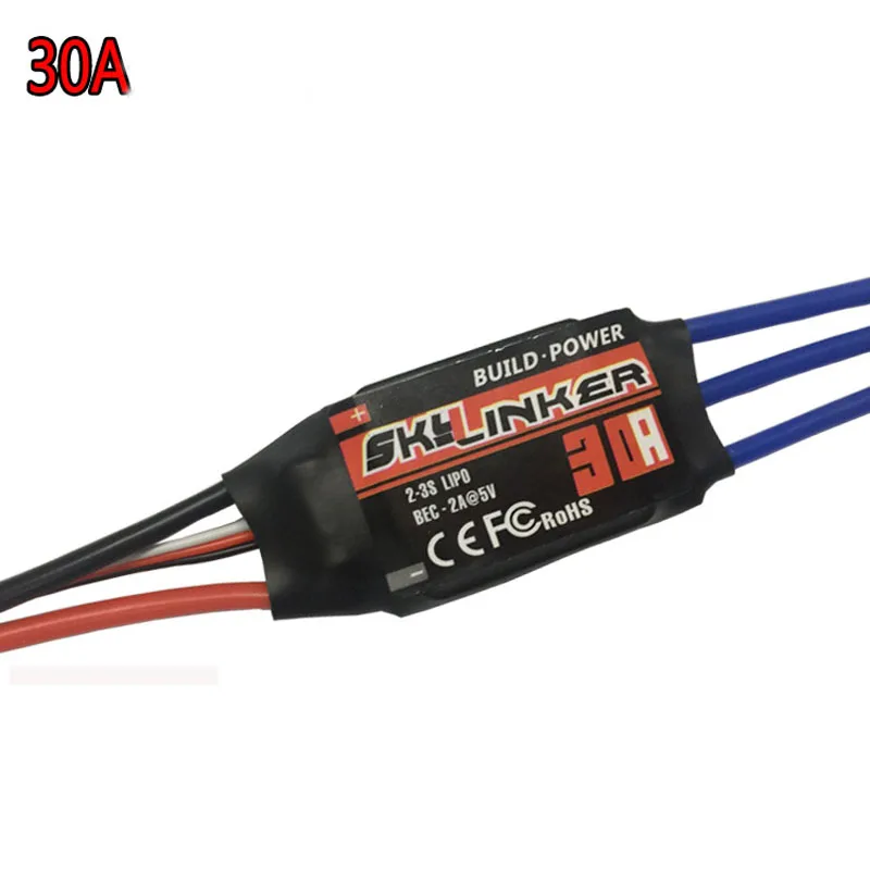 
Hobbywing Skywalker 2-3S 20A Brushless ESC With 5V/2A BEC For RC Airplane Models Regular voltage 