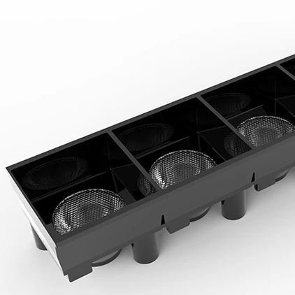 
Manufacturer 30MM 5in1 PMMA Linear Optical LED Lens SMD LED Linear Module Indoor Retail Commercial Optcial Lenses 