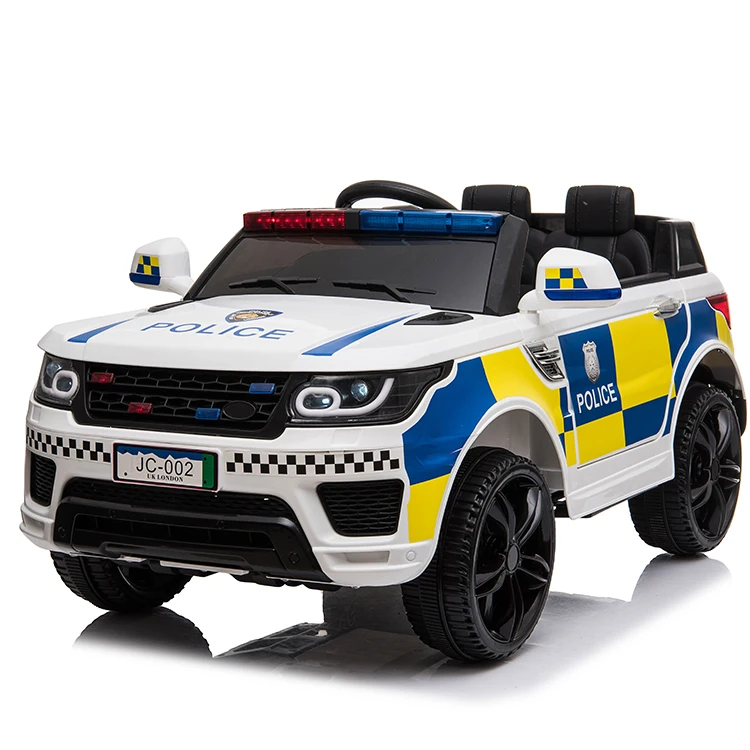 Hot Sale 12V Battery Ride-On Cars Unisex Kids Toy Police Car Model for Children Aged 5-7 Years Made of Durable Plastic