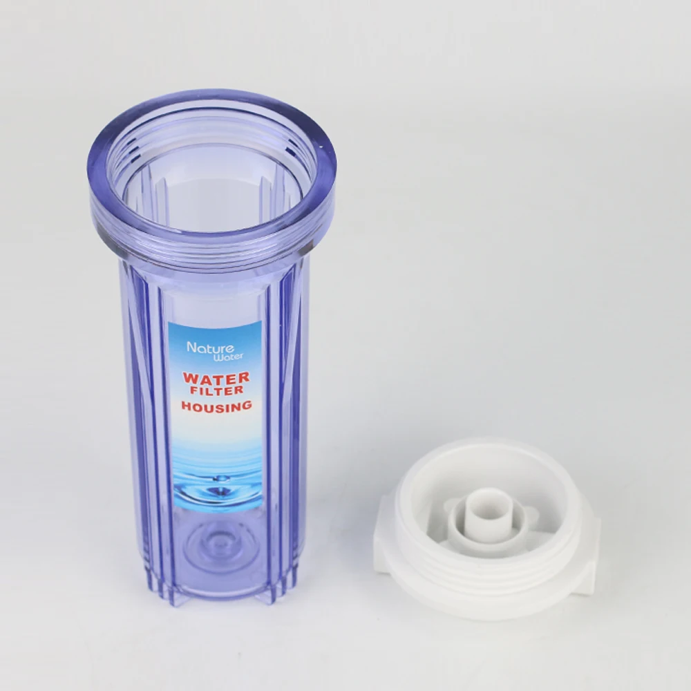 New material PET filter bottle 10 inch water purifier housing for home ro system