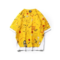 big graphic loose fit  Big Tall Custor plan t shirts men comfort  garment dyed colors essentials t shirt