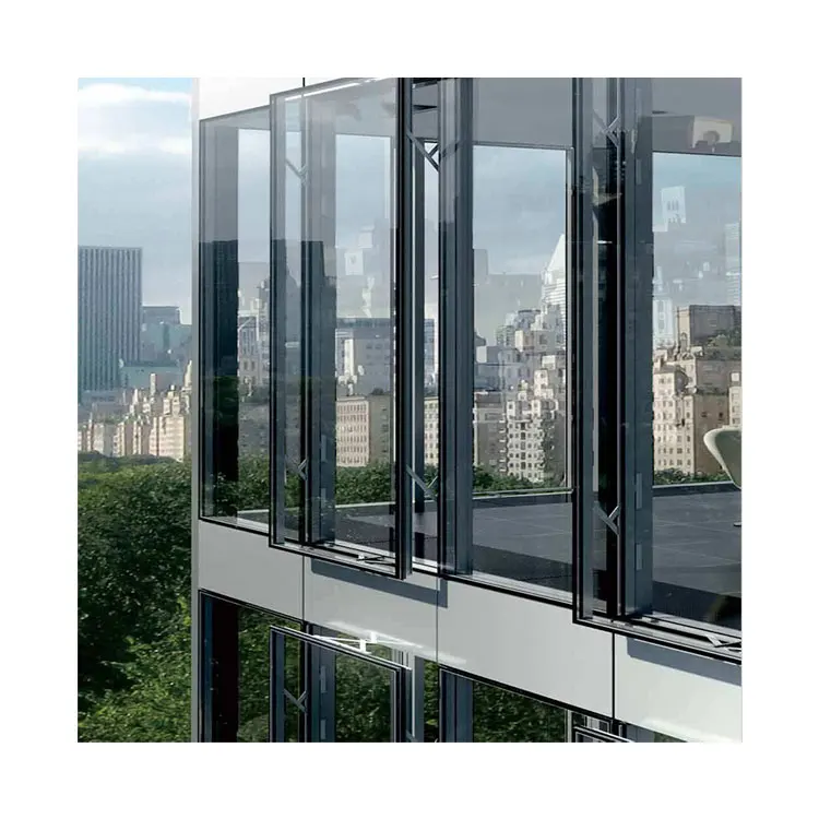 China Double glazed insulated curtain walls glass for windows low-e glass