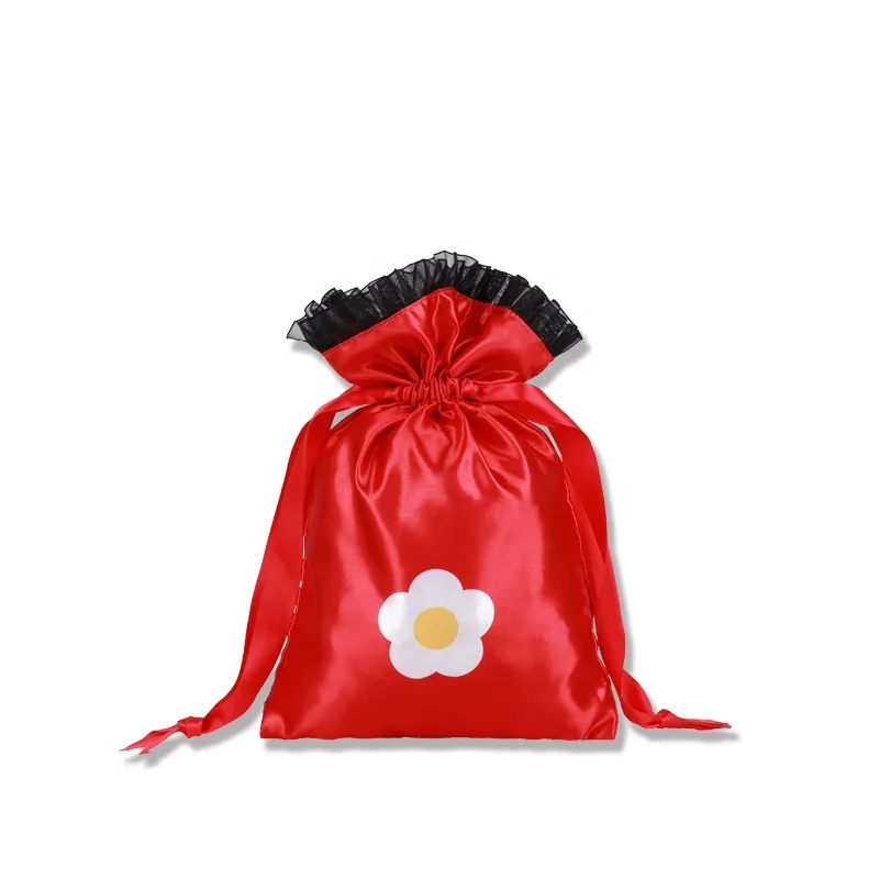 New Customized Satin Dust Bag Waterproof Small Makeup Draw String Pouch Gift Package Drawstring Bag Cosmetics Convenience Case