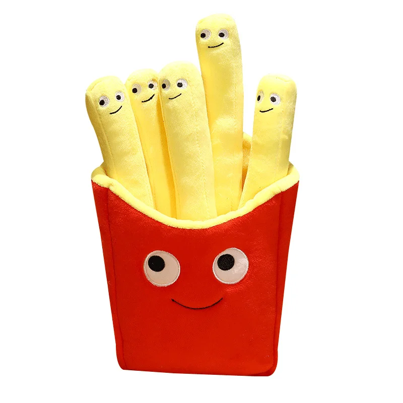 Kids Room Play Toys French Fry Cushions Chips Shape Corduroy Kids Cushion