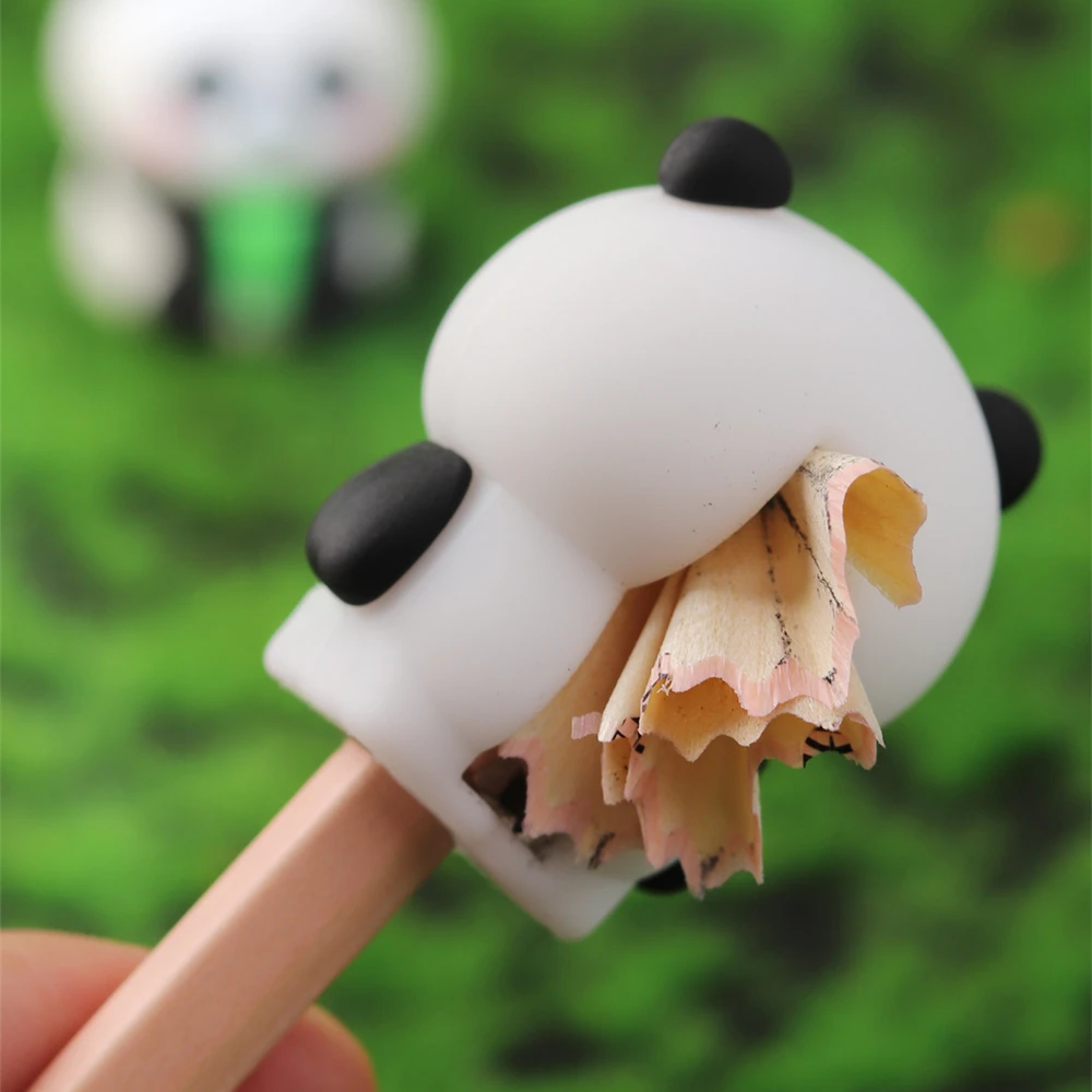 Cheap Standard Pencil Sharpener Single Hole Chubby Panda Sharpener School Cute Animal Sharpened Pencil Manufacturer