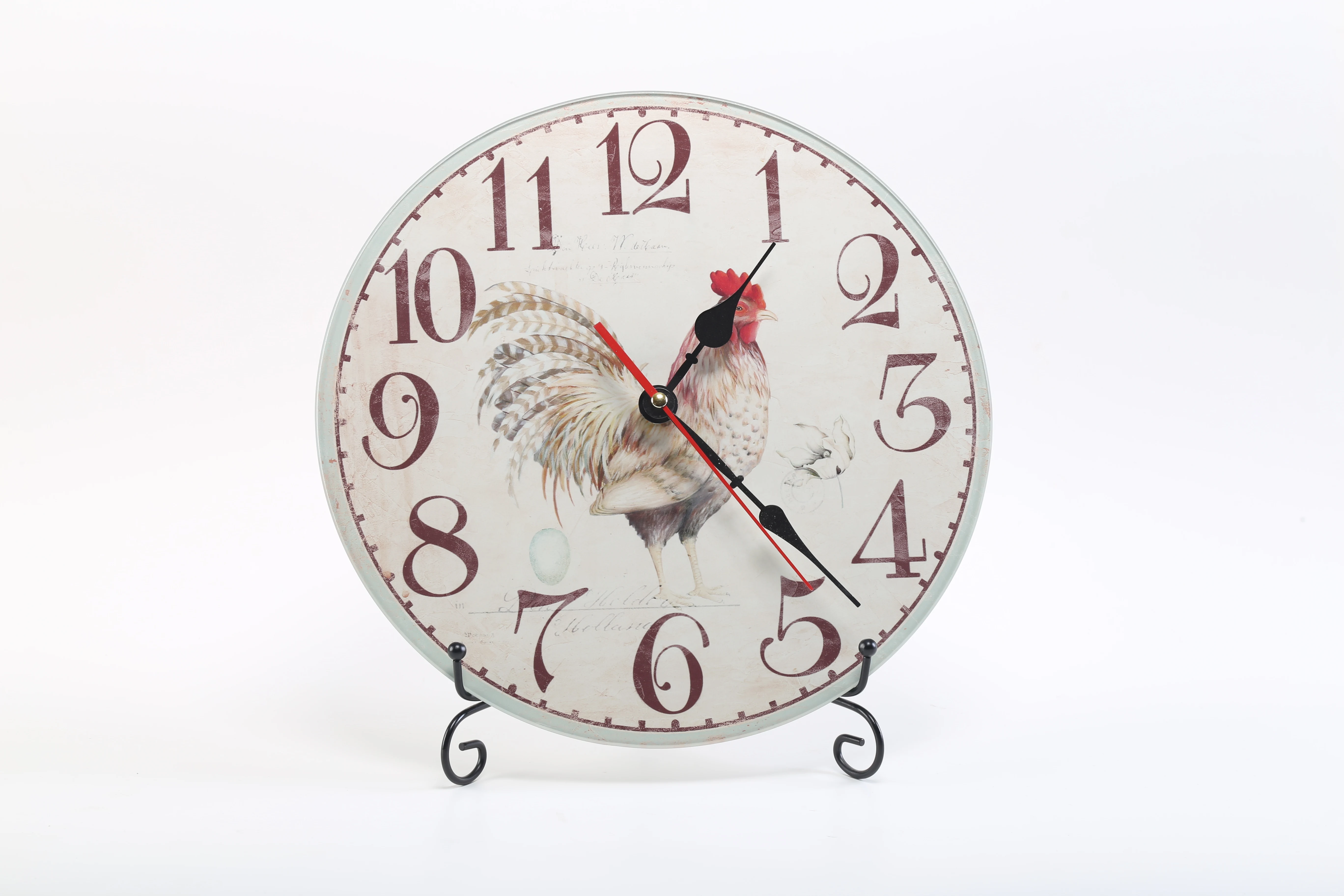 New Arrival Wall Clock Hot selling fashion decorative living room glass wall clock for home for wholesale