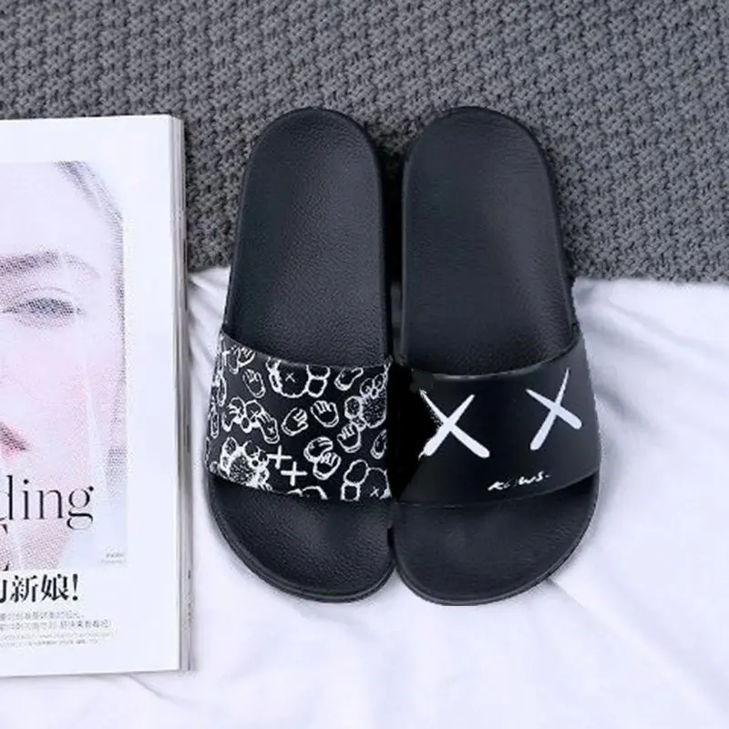 Dried shrimp hot summer slippers flat shoes Student flip flops slippers Couples flip-flops