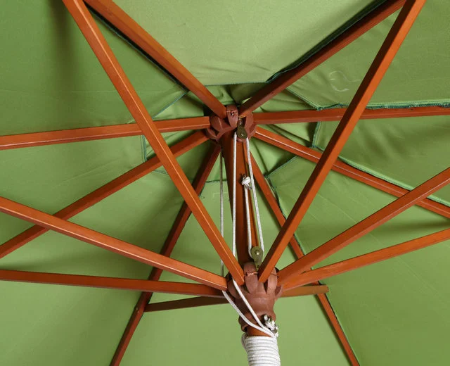 3m wooden patio garden parasol sun beach umbrella sunshade canopy outdoor parasol for backyard