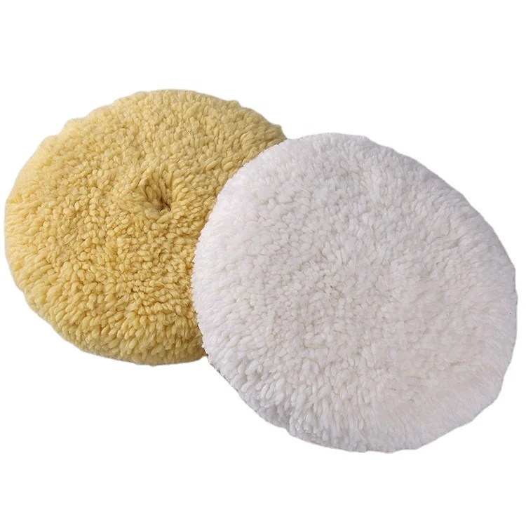 7inch Double Sided Wool and single side Polishing Buffer Pad 7 inch High Density Wool Pads