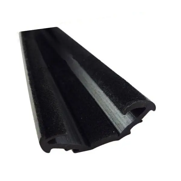 
epdm rubber profile flocked run channel bus window rubber seal strip 