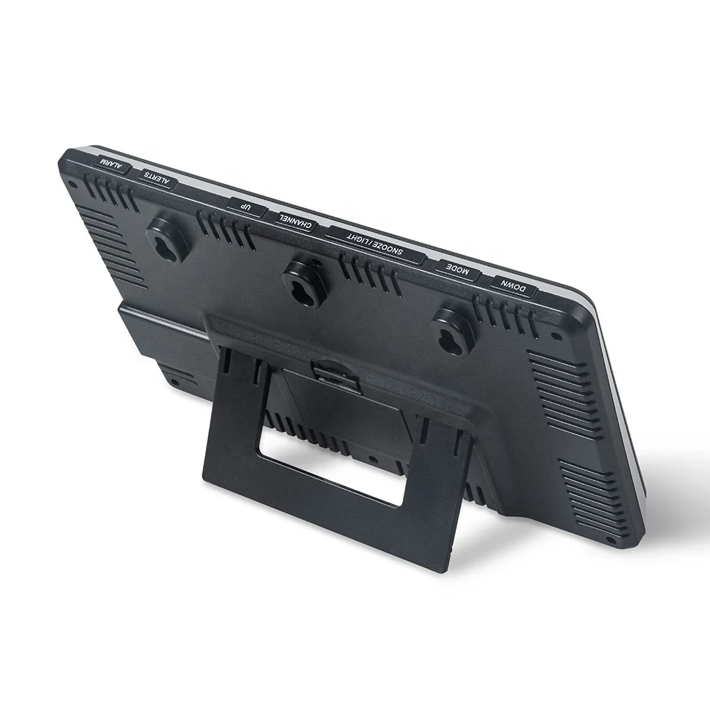 LCD Digital Clock Indoor Outdoor Temperature Color Weather Station with Outdoor Sensor Wireless RF 433