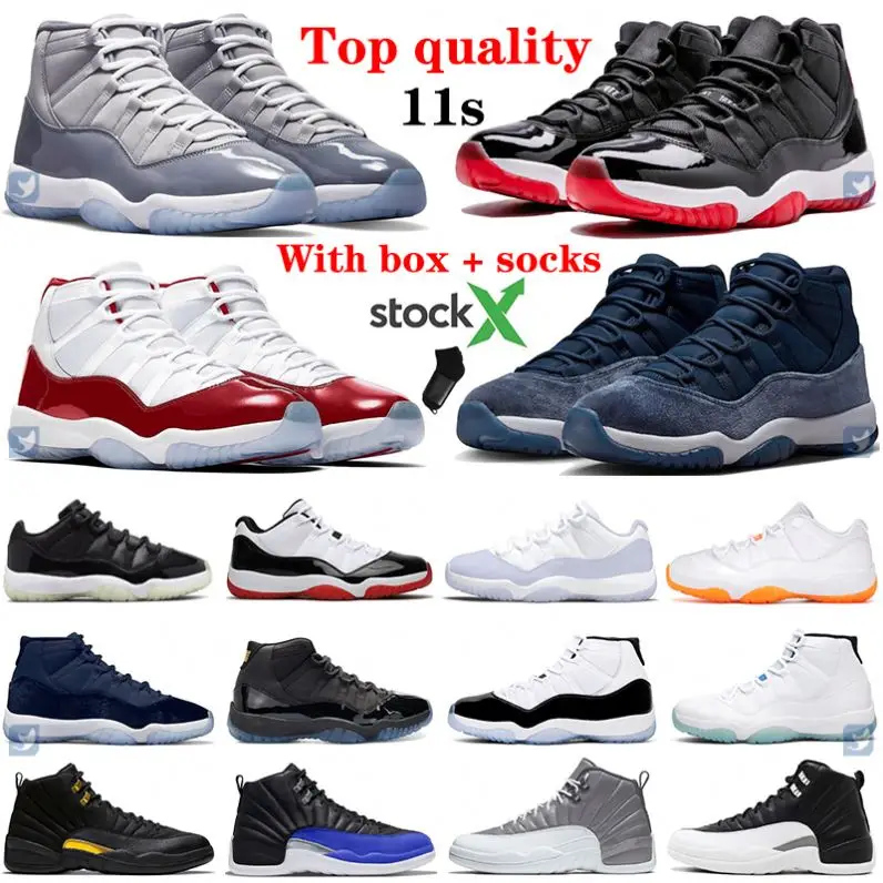 2023 Newest  basketball shoes 11 Retro Low  Cherry Cool Grey 12 retro Playoffs sneakers retro 11 12 shoes