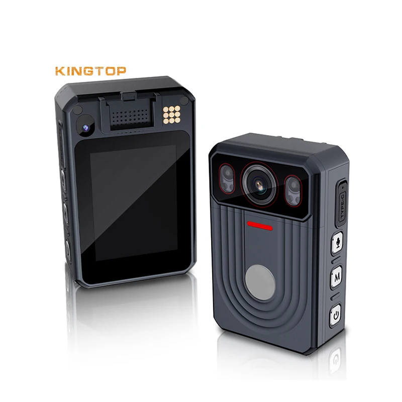KINGTOP LTE Body Worn Camera 2K Recording G-Sensor Night Vision Portable Video Body Cam GPS USB Mini Full HD 4G WiFi Network
