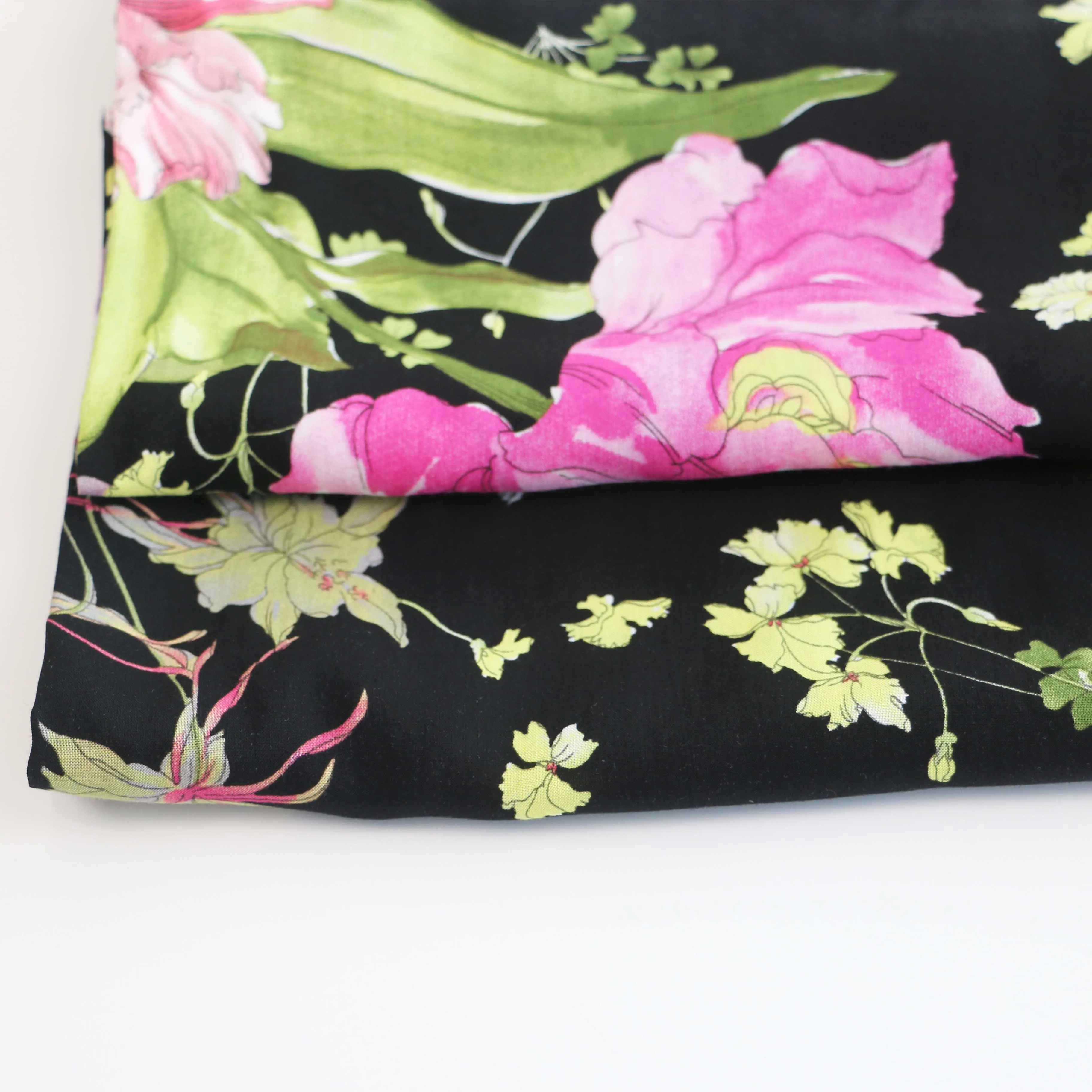 WI-R01-92650 Wholesale cheap viscose fabric floral printing suppliers 3068 100% rayon for ladies garment