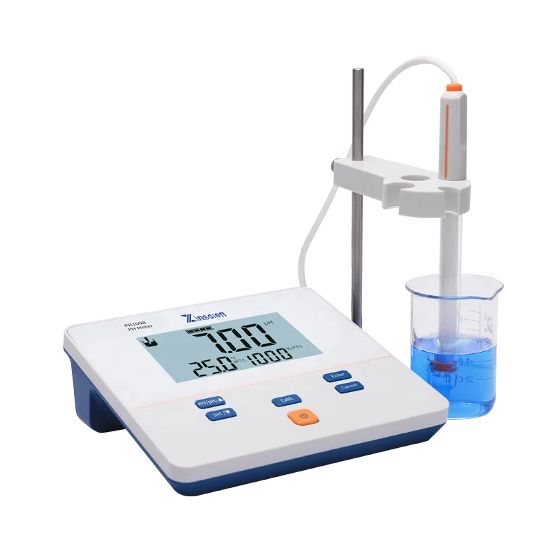 Zinscien Laboratory Auto-read Continuous-read 200 Groups Data Storage LCD Display Screen 3 Points Calibration Portable pH Meter