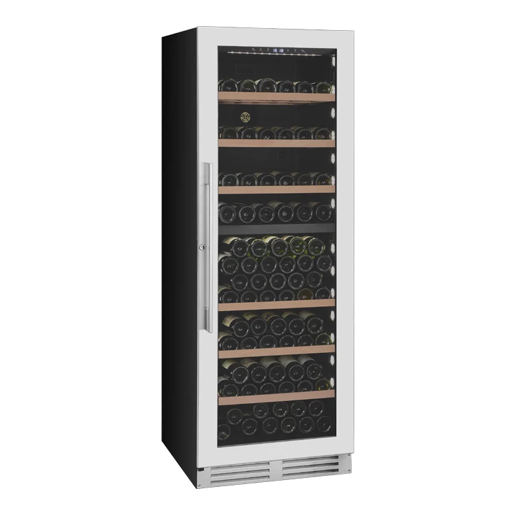 
 166 Bottles Hot Sell Wine Cooler With S.S Frame&Steel Handle  