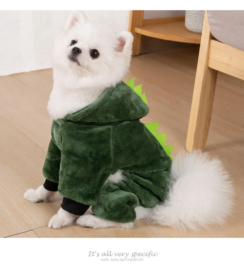 New Year Costumes Cute Dinosaur Dragon Pet Dog Cat Clothes Pet Clothes Display Dog Clothes