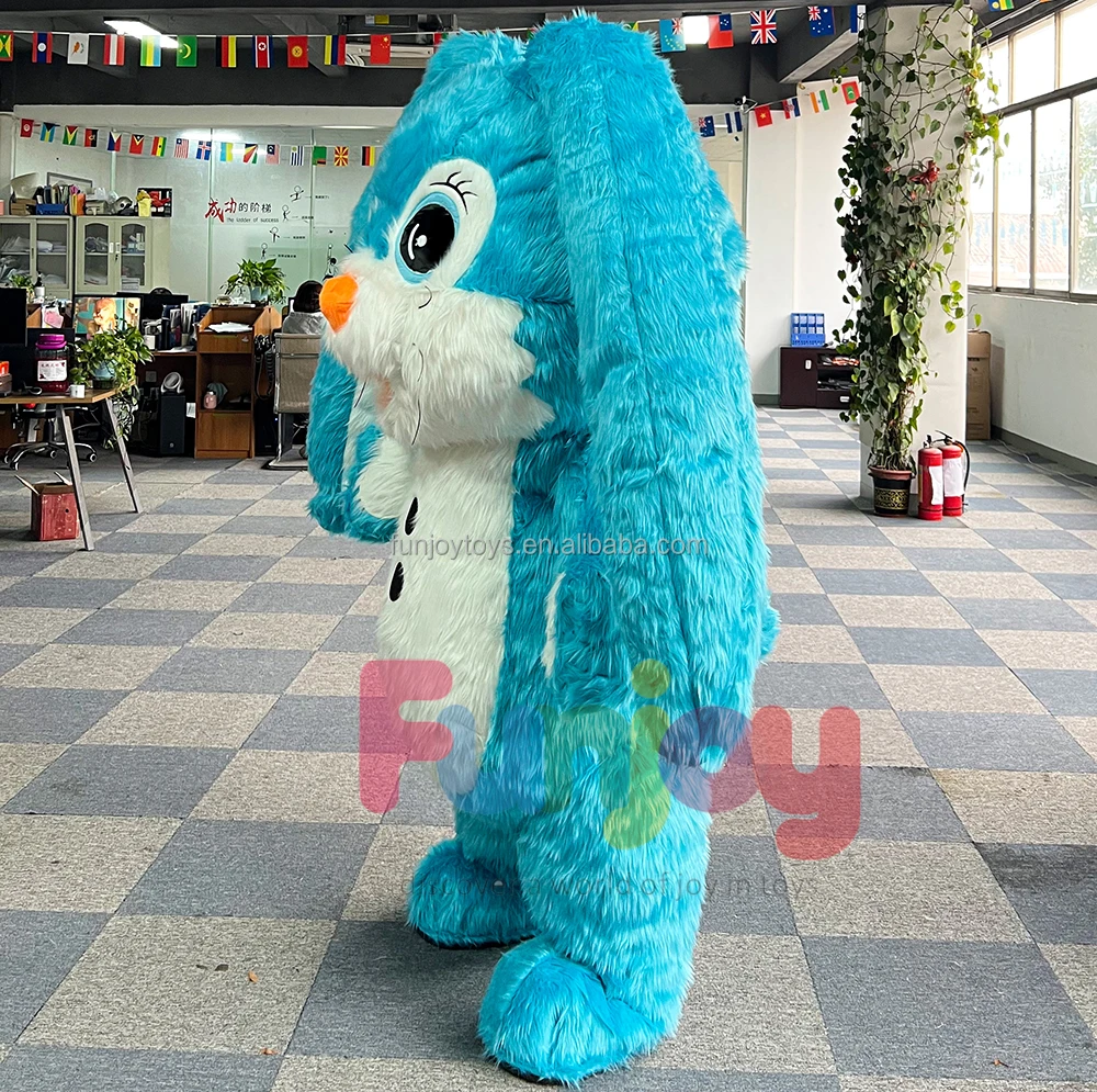 Inflatable Rabbit Mascot Adult Easter Bunny Anime Role Playing Set Party Set Animal No Battery