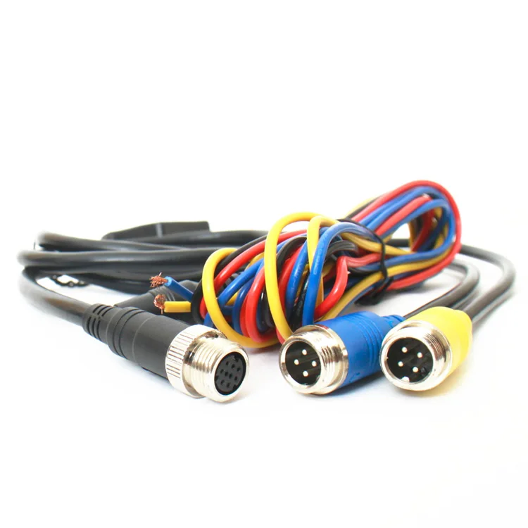 13 Pin Din Accessory Connector Security System Camera Extension Vehicle Camera Monitor Cable