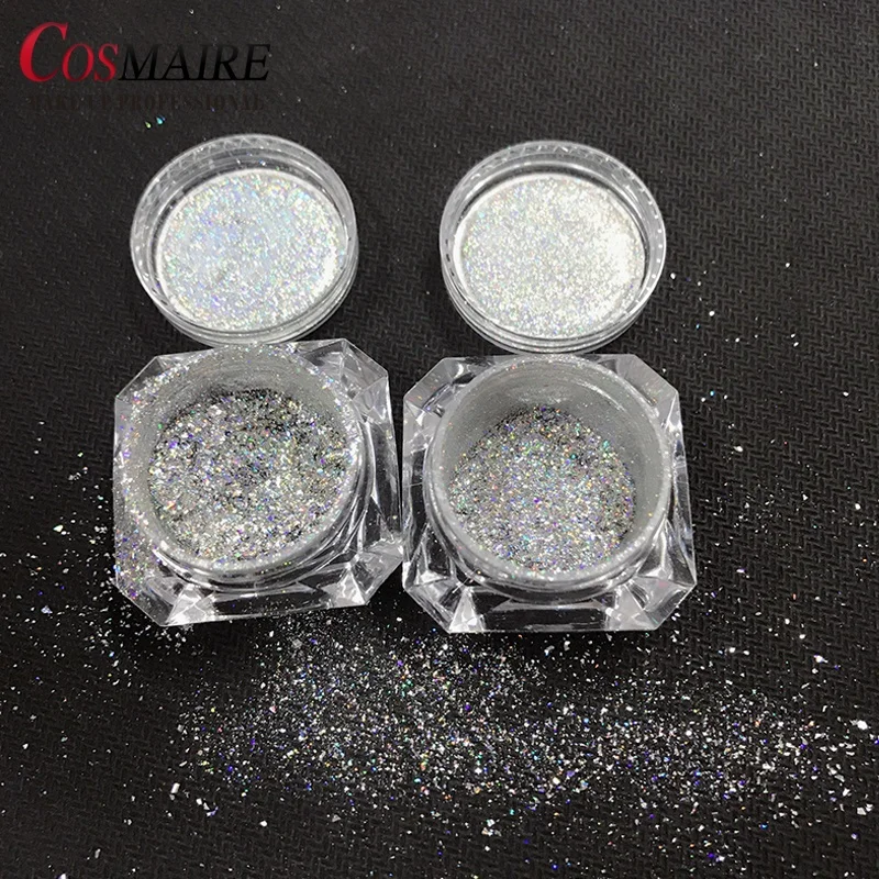 Holographic Pigment Powder Galaxy Holo Large Flakes for Nail Art