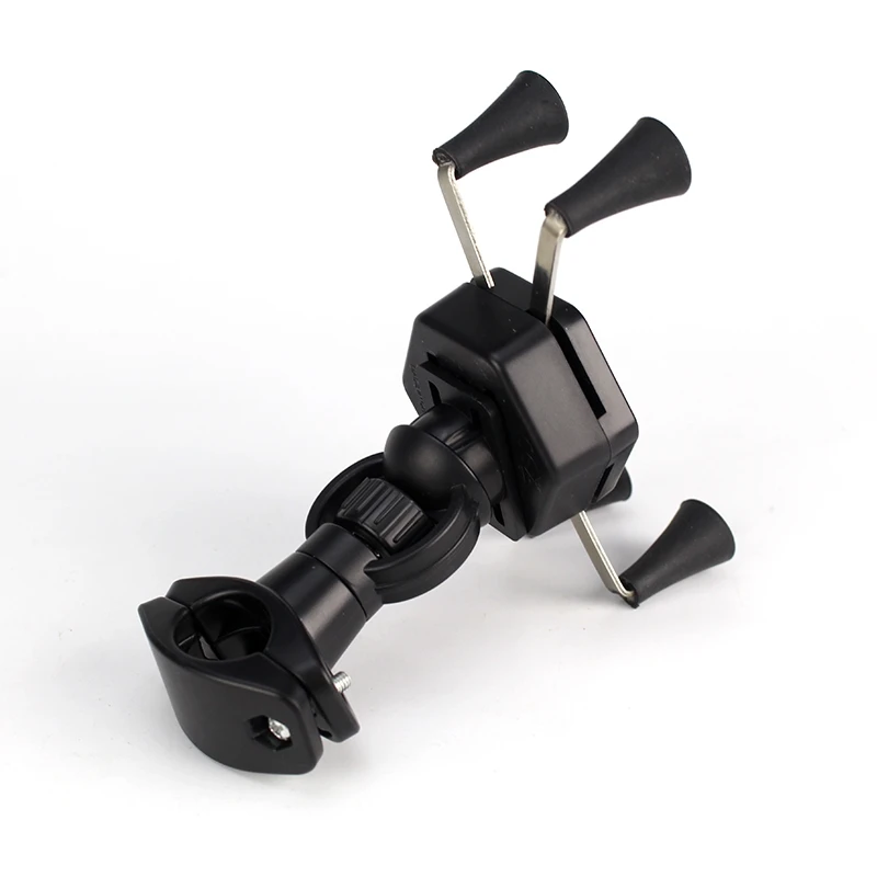 X Grip Motorcycle Phone Holder With Usb Charger Handlebar Bracket