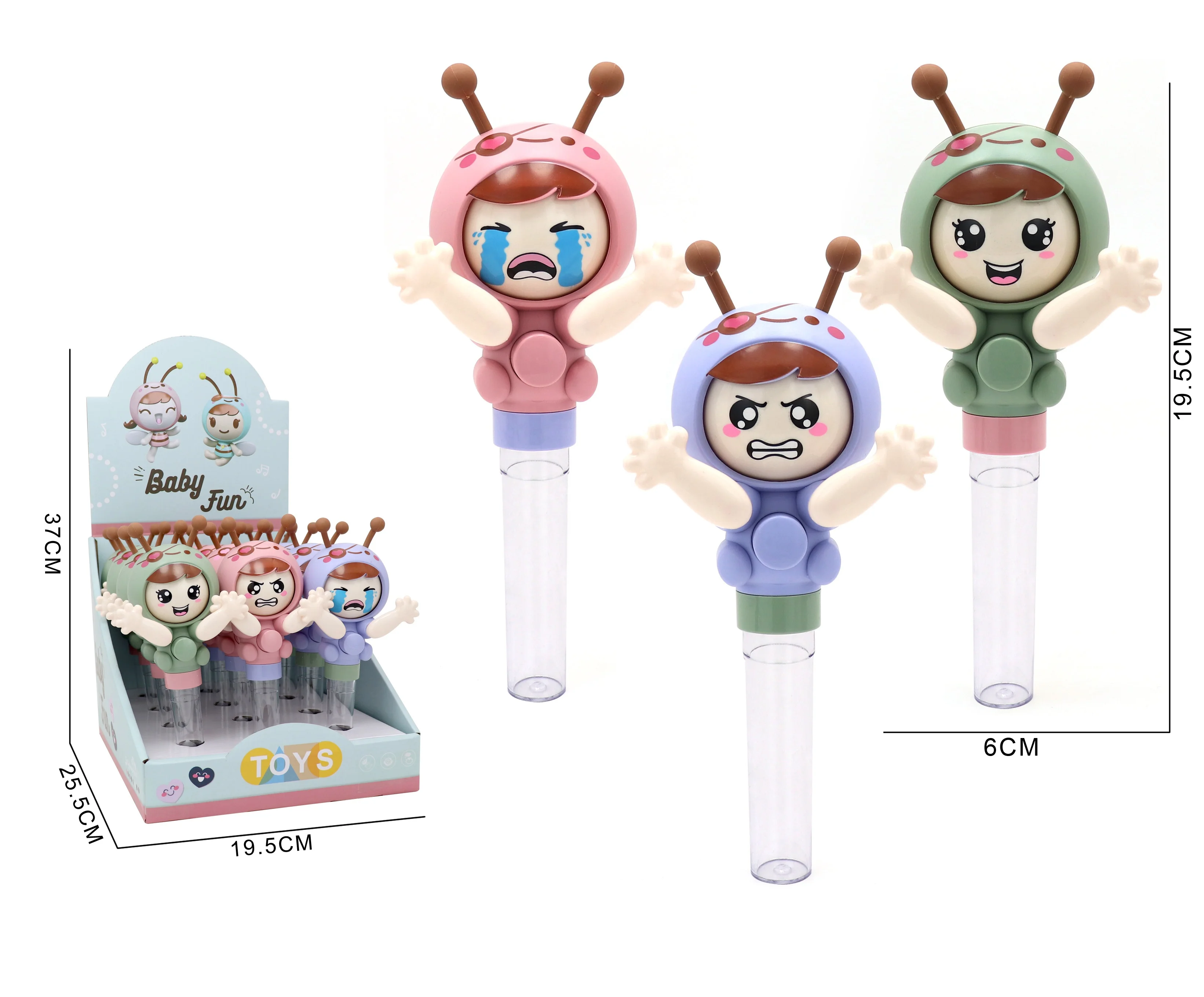 Good quality ABS intelligence baby face changing candy toys Hot sale cute face changing toys baby candy toys