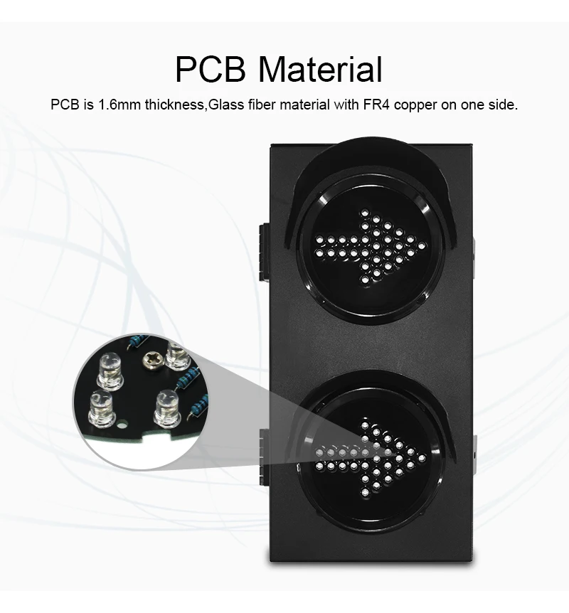 Cold-rolled plate 100mm red green arrow indicator traffic signal light