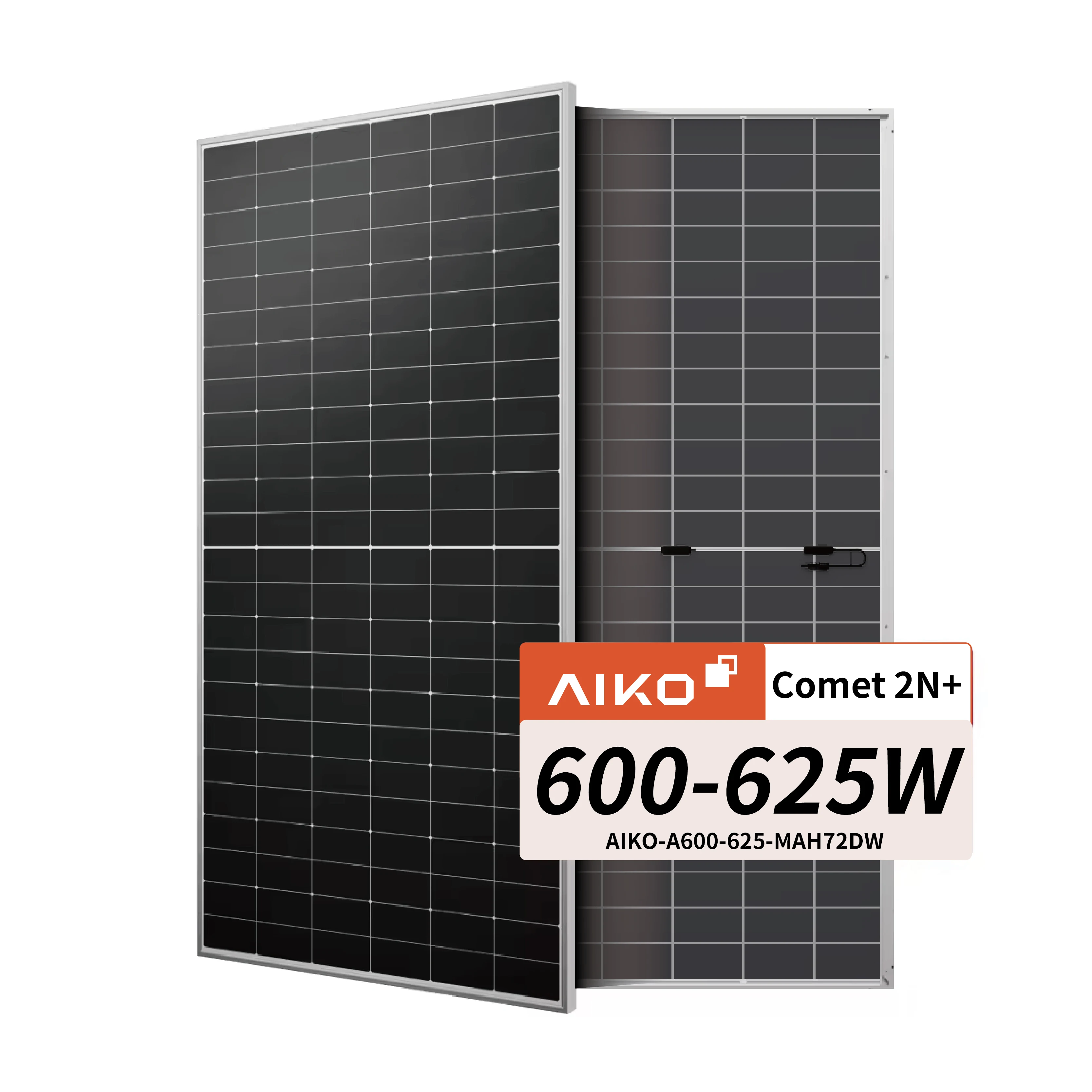 Aiko Solar Pv Module N-Type Abc Dual-Glass 600W 605W Placa Solar 610W 615W BIPV Solar Photovoltaic Panel