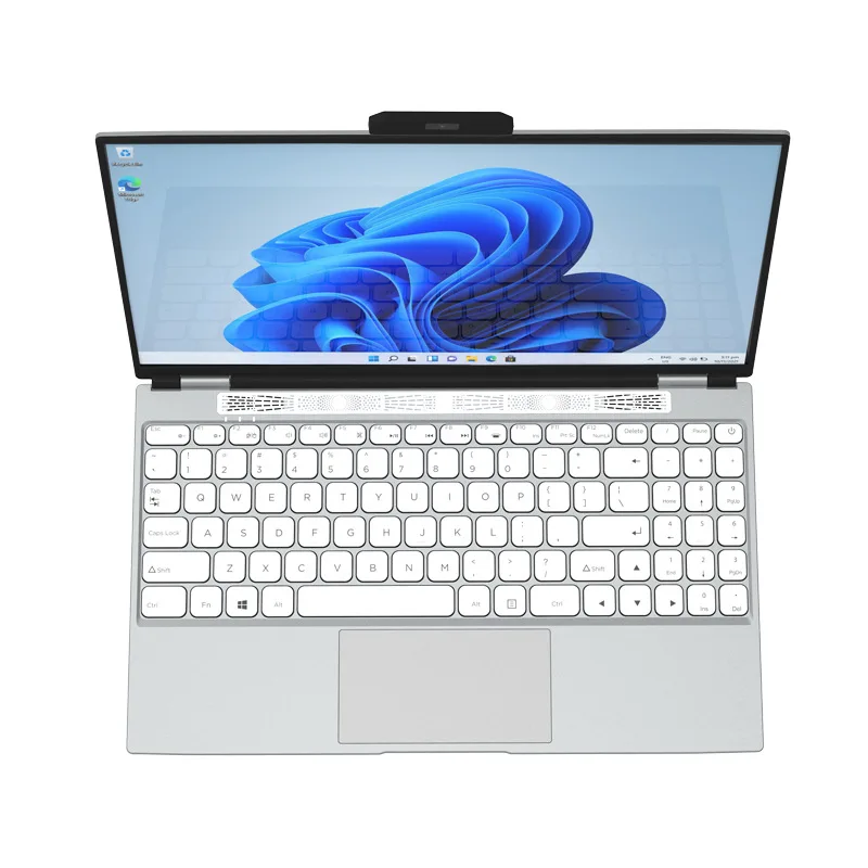 180 Degree Open and Close Angle Ultrathin Laptop Intel Celeron N5105 Quad Core Laptop With Fingerprint Unlock