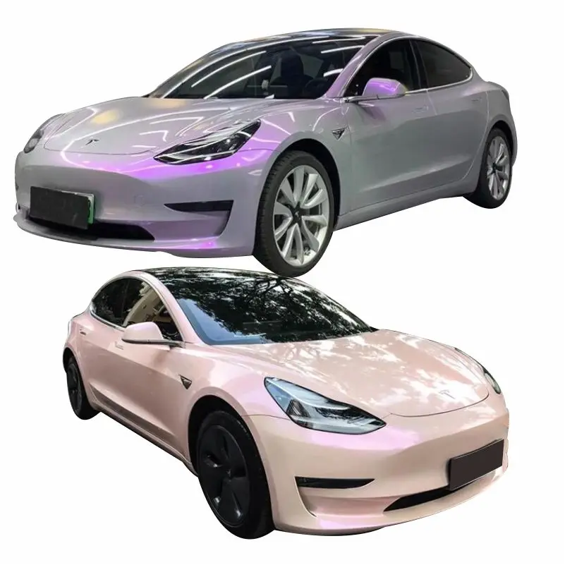 1.52 * 18m PVC dual color color discoloration car vinyl wrap color deviation sticker Movie film sticker