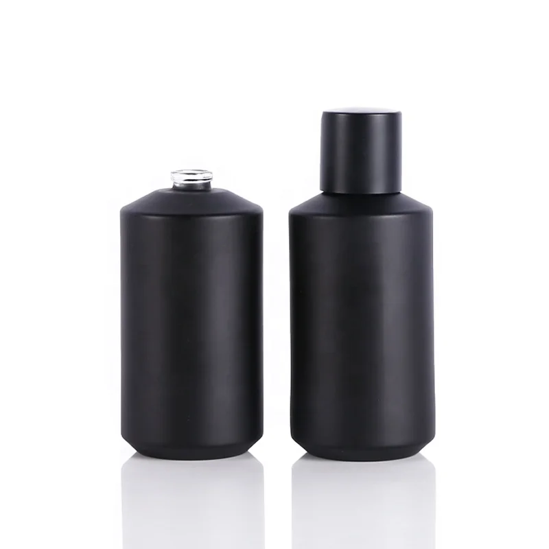 Customized Matte black 100ml atomizer perfume bottle