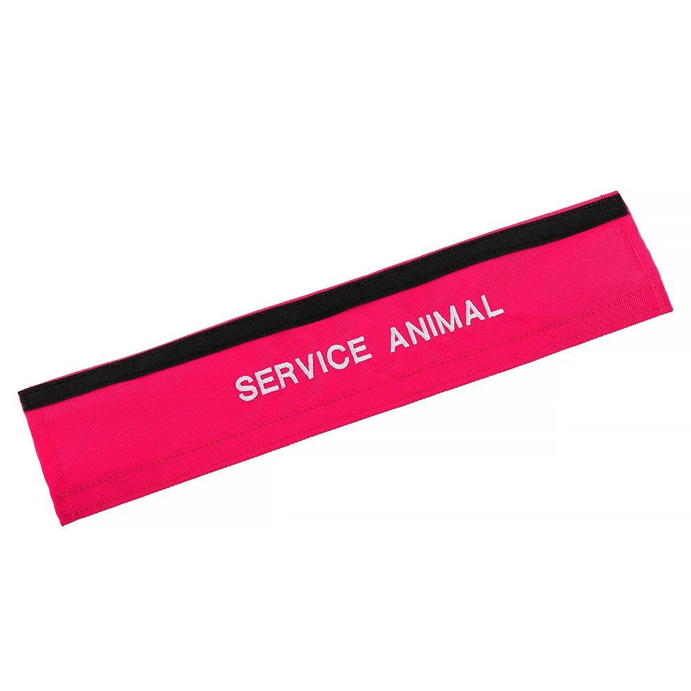 Service Dog Leash Sleeve Velcro Patch Oxford Customized Embroidery Support Dog Emotional Support Animal Patch for Pet Leash