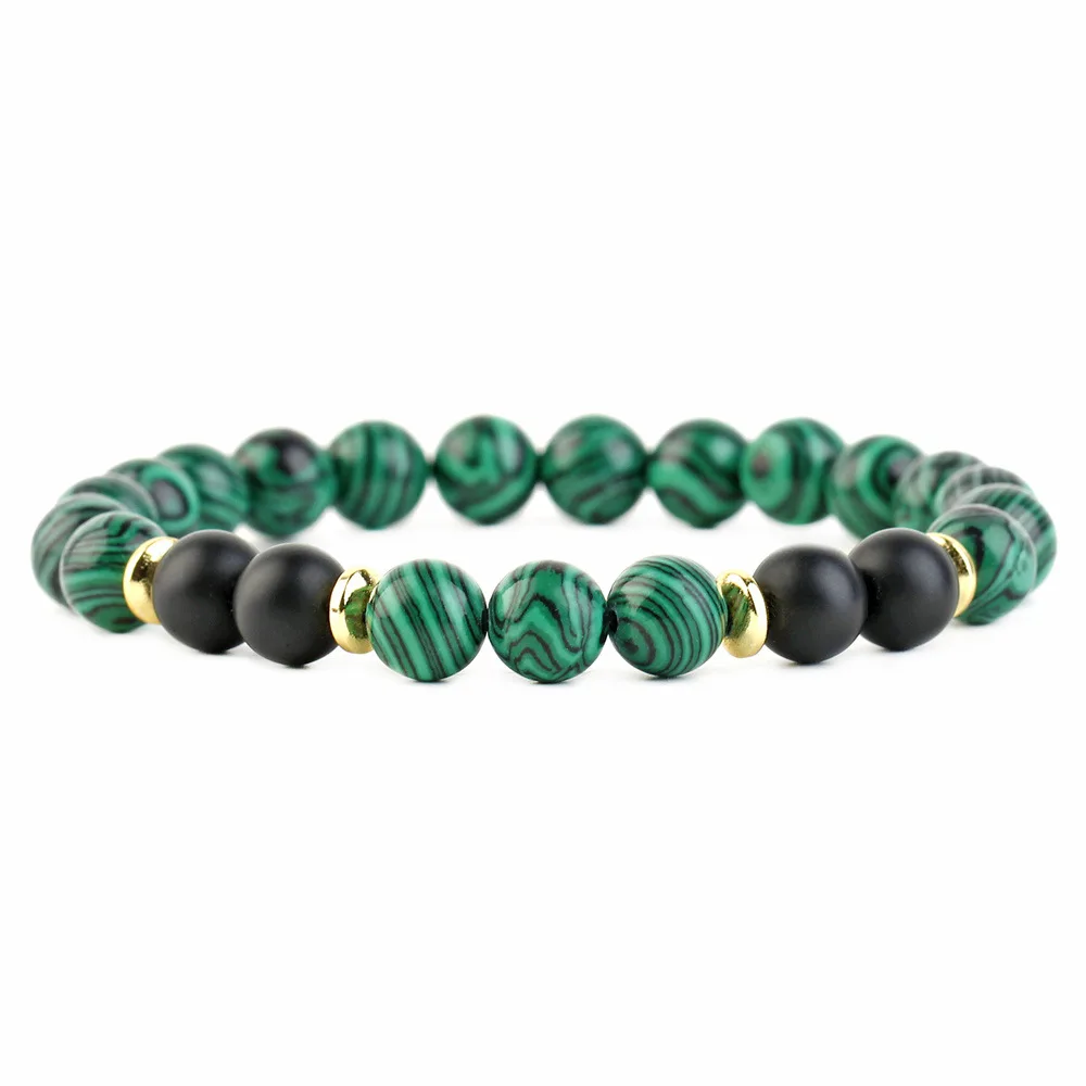 Hot Sale Accessories 8mm Stone Personality Bracelet Tiger Eye Turquoise Bracelet Jewelry