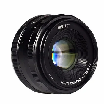 Meike  MK 35mm F1.7 Camera Lens Large Aperture Manual Focus Lens for Sony Fujifilm Nikon1 camera V1/V2/V3/S1/S2/J1/J2/J3/J4/J5